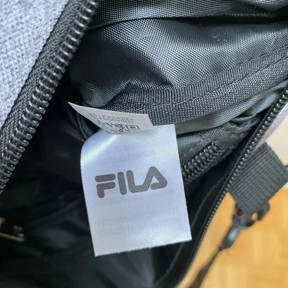 FILA - NWOT Grey Small Messenger Crossbody Bag Adjustable Straps - Picture 8 of 10